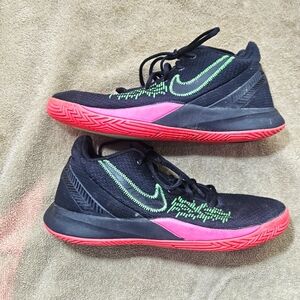 Nike Black and Green Athletic Shoes